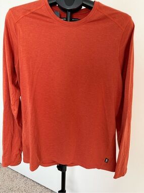REI Men's Long-Sleeve Crew in Rust